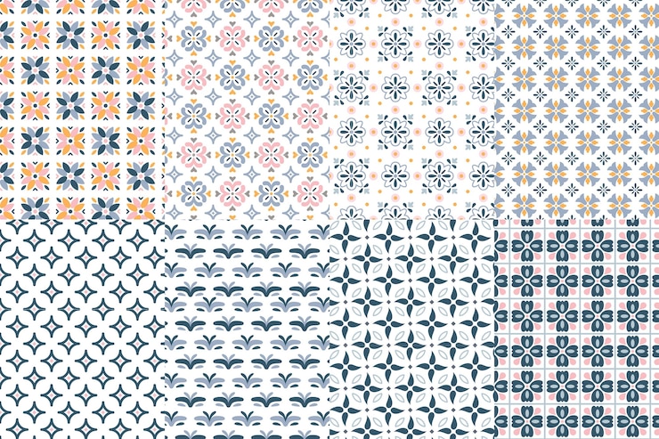 Free Vector ornamental arabic pattern collection