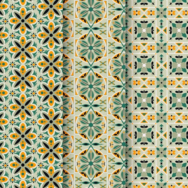 Ornamental arabic pattern collection