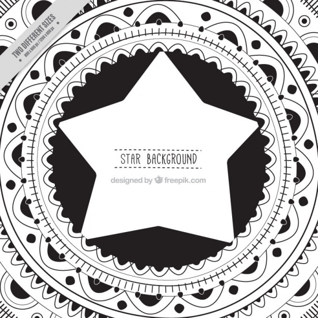 Free vector ornamental background in black and white