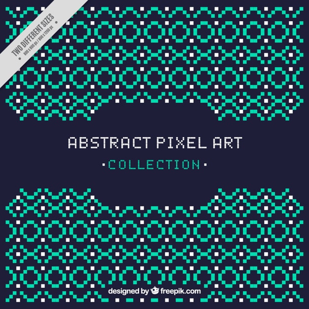 Free vector ornamental background made of pixels