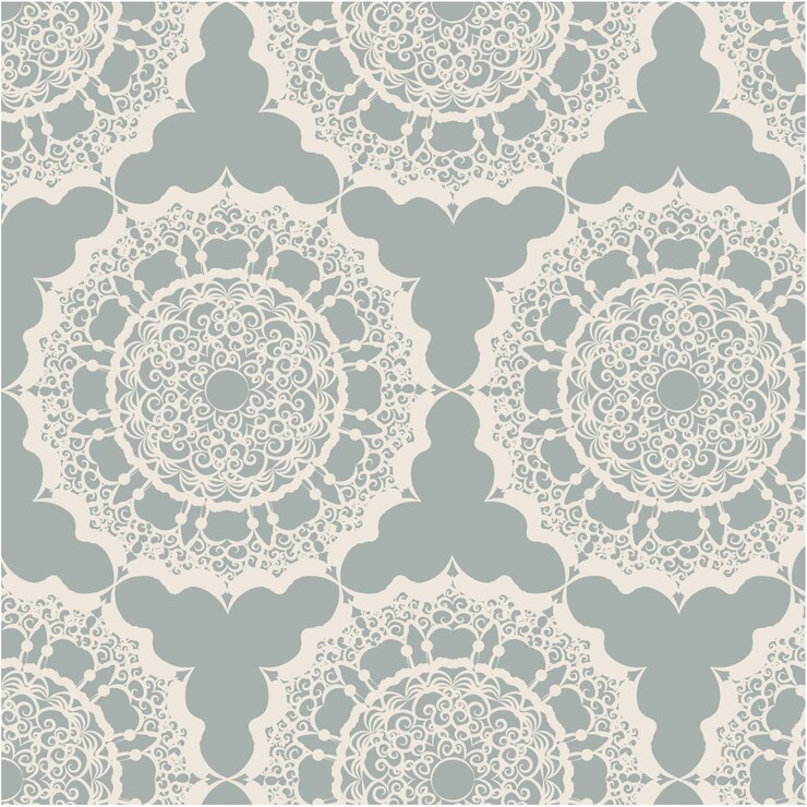 Free Vector ornamental background with mandala pattern