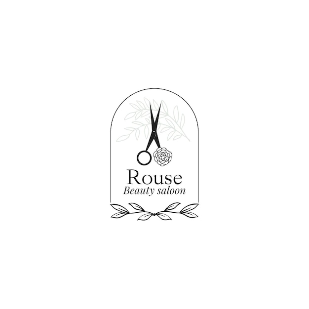 Шаблон логотипа декоративной красоты