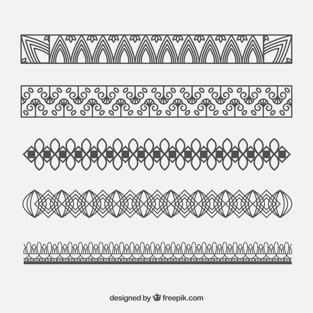 Ornamental certificate border collection