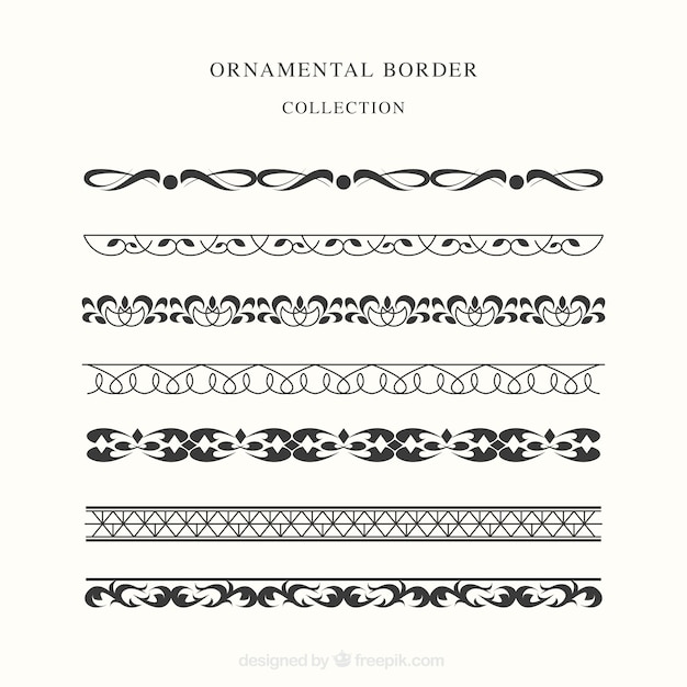 Ornamental certificate border