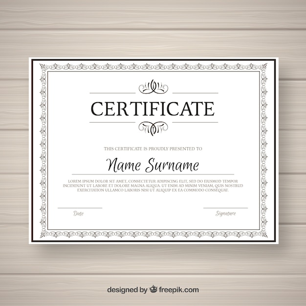 Free vector ornamental certificate border