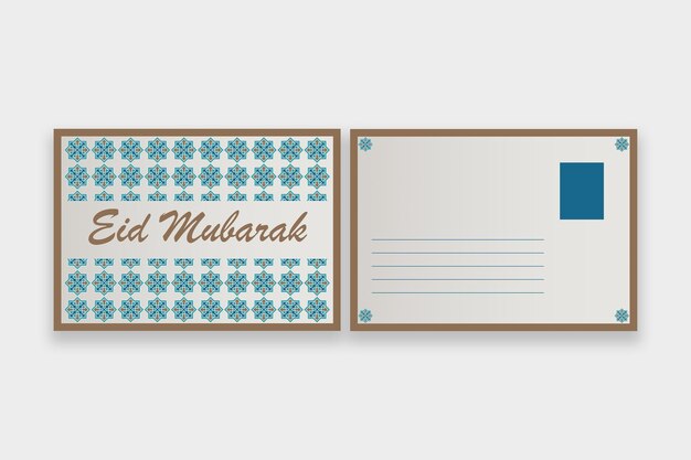 Ornamental classic islamic postcard