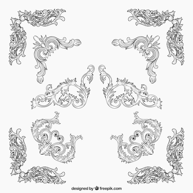 Free vector ornamental corners