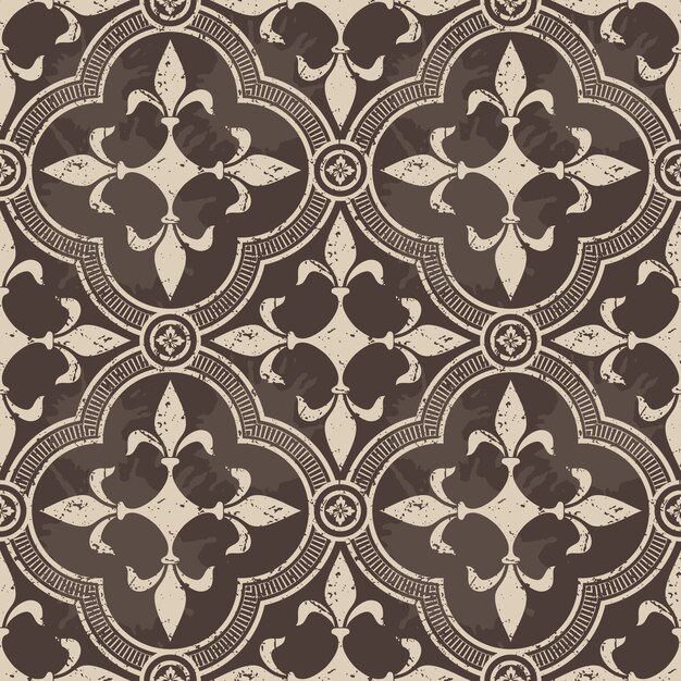 ornamental damask seamless pattern 