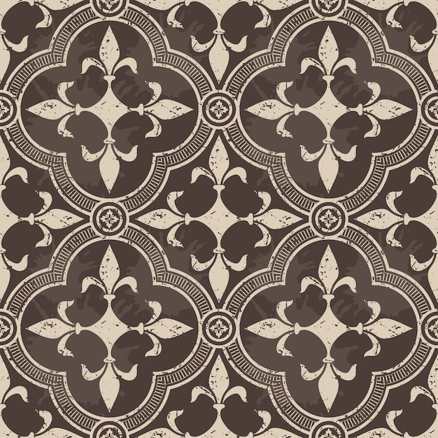 ornamental damask seamless pattern 