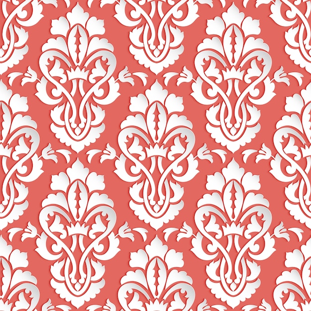 ornamental damask seamless pattern