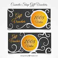 Free vector ornamental discount banners