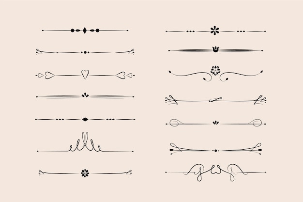 Коллекция декоративных разделителей
