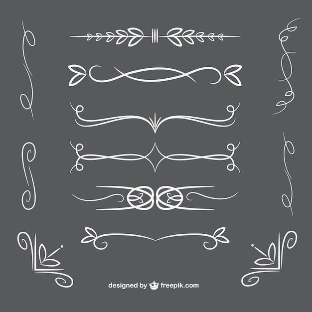 Free vector ornamental dividers