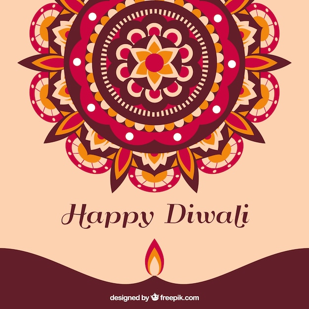 Ornamental diwali background