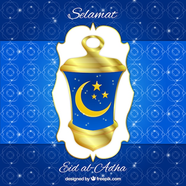 Vettore gratuito ornamentale sfondo eid-adha