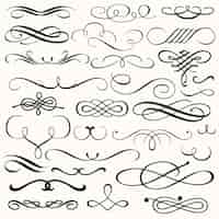 Free vector ornamental elements collection