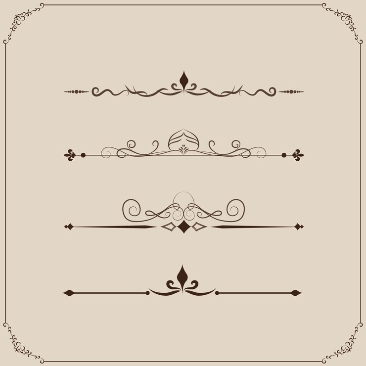 Free Vector ornamental elements collection