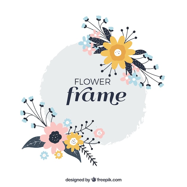 Ornamental floral frame