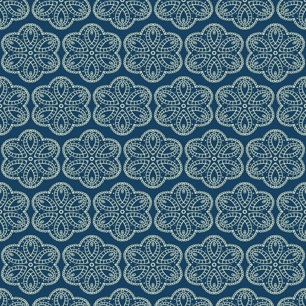 Ornamental floral pattern in vintage style