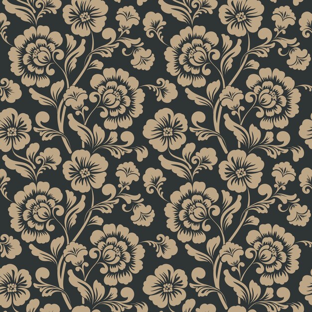 ornamental floral seamless pattern 