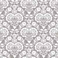 Free vector ornamental floral seamless pattern