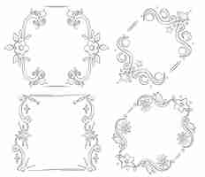 Free vector ornamental frame collection