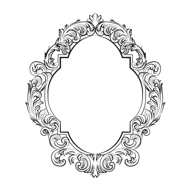 Бесплатное векторное изображение Декоративная конструкция рамы