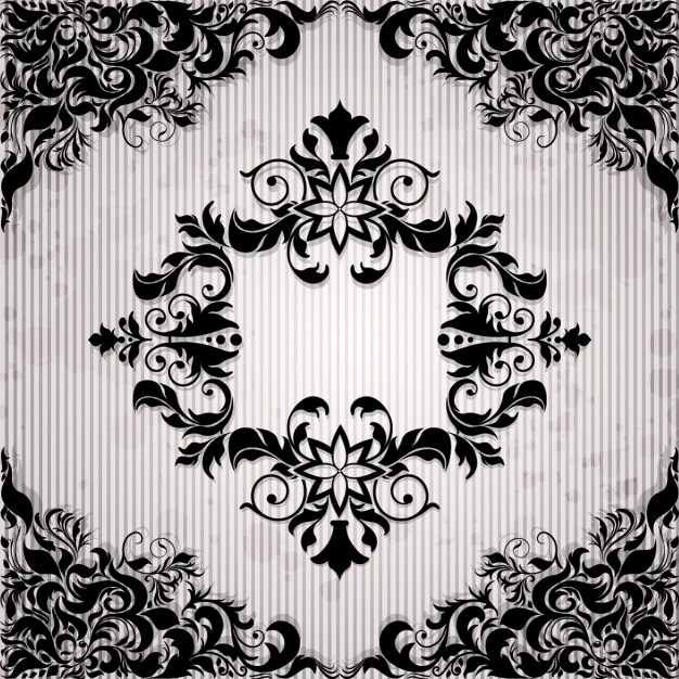 Free vector ornamental frame on paper background