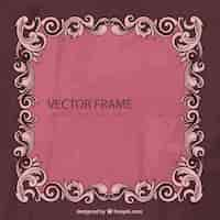 Free vector ornamental frame in vintage style