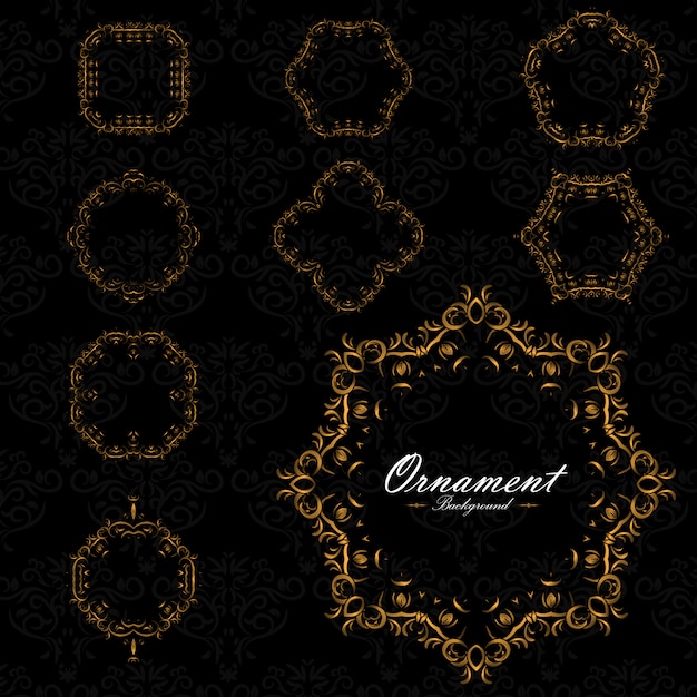 Free vector ornamental frames collection