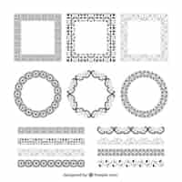 Free vector ornamental frames and dividers