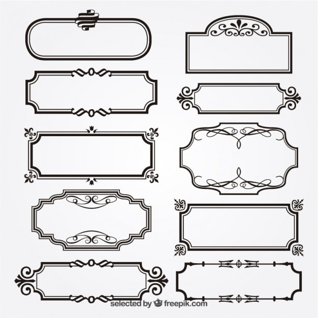 Ornamental frames
