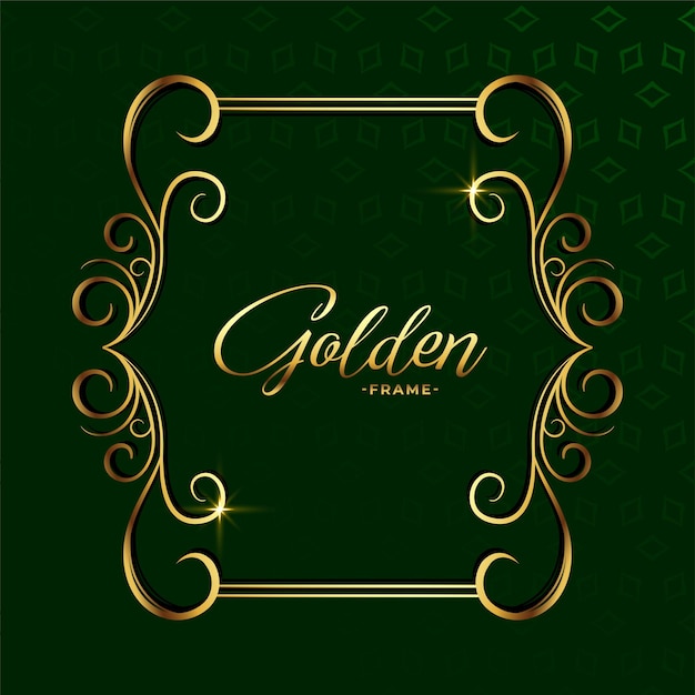 Free vector ornamental golden decoration floral luxury frame background