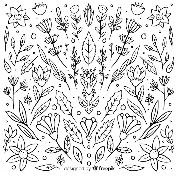 Free vector ornamental hand-drawn collection