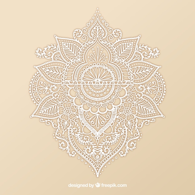 Free vector ornamental henna design