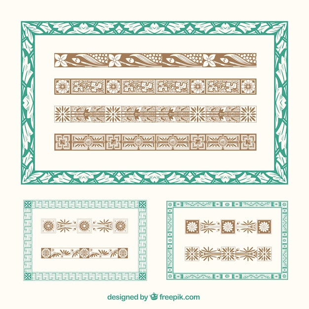 Ornamental illustrator brushes