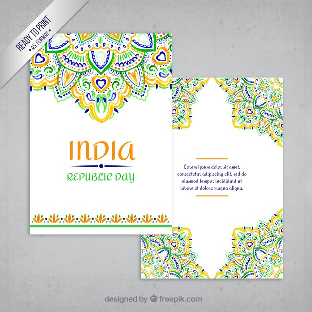 Ornamental India greeting card