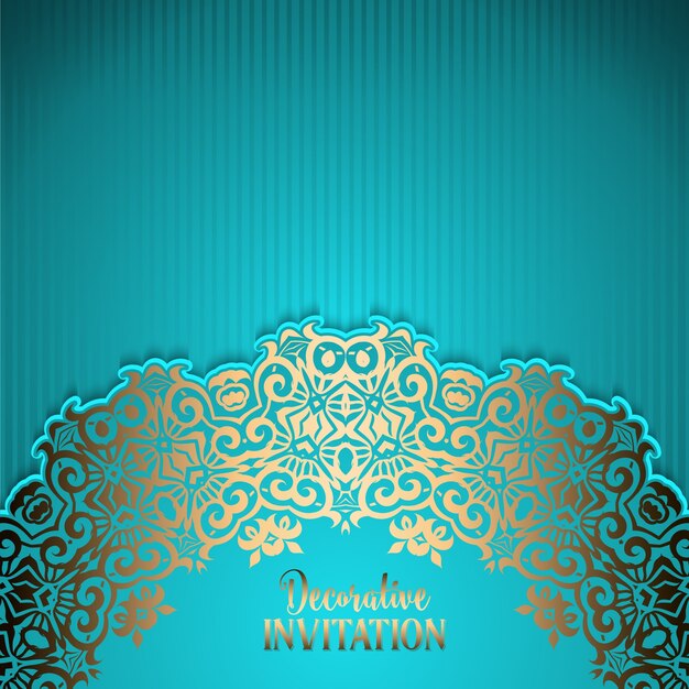 Ornamental invitation background