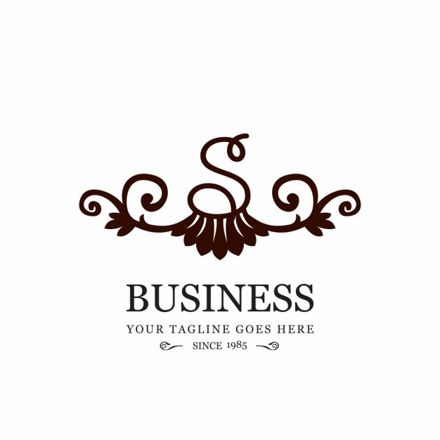 無料ベクター sビジネス装飾花の要素のロゴ