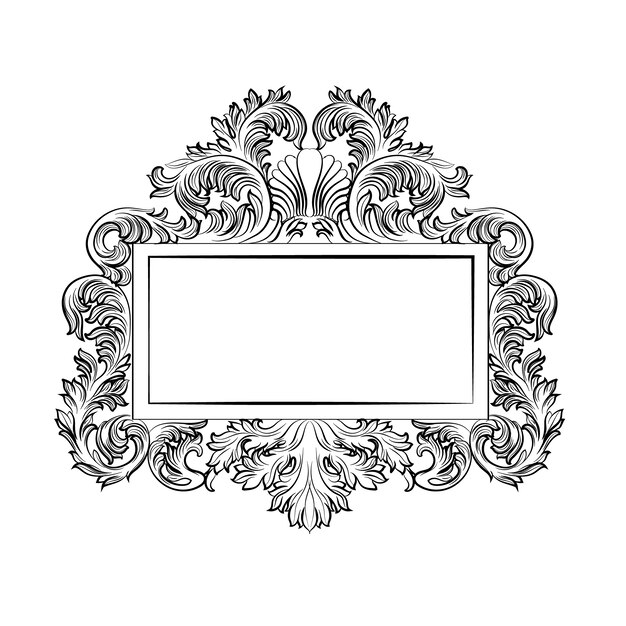 Ornamental luxury frame