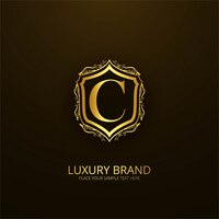 ornamental luxury letter c logo