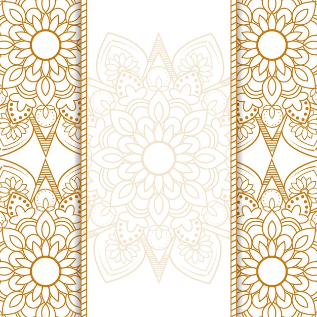 Free vector ornamental mandala background