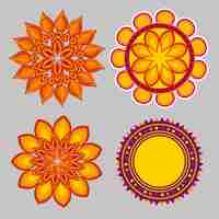 Free vector ornamental mandala collection