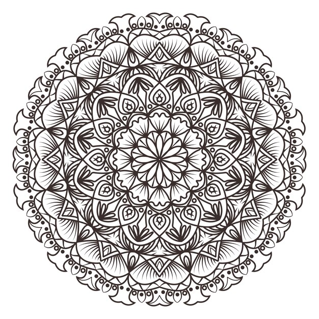 Ornamental mandala design