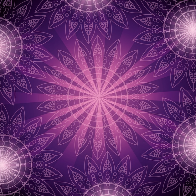 Free vector ornamental mandala pattern