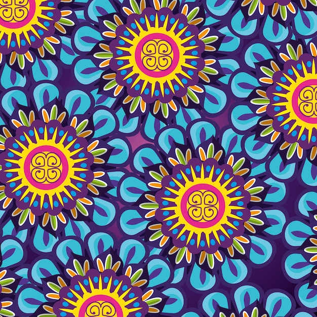 Free vector ornamental mandala pattern