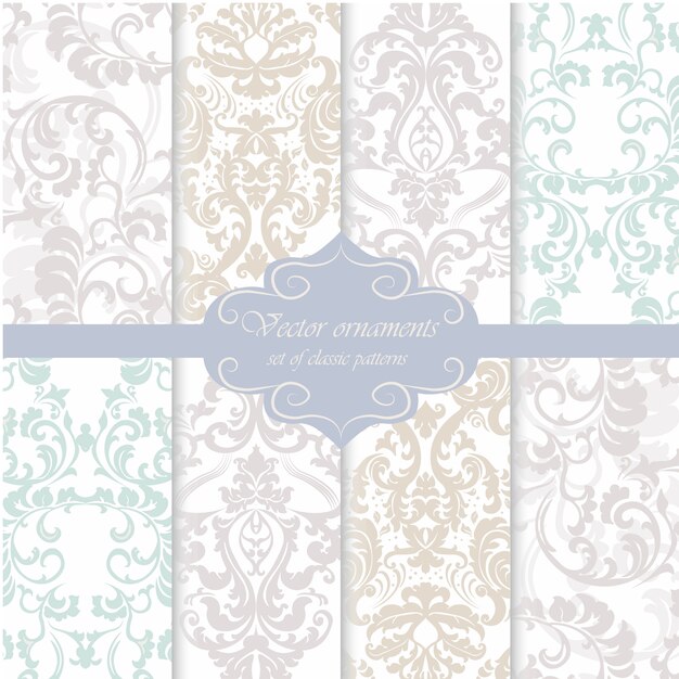 Ornamental pattern background collection