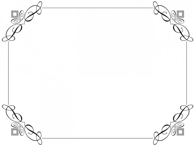 Ornamental retro frame