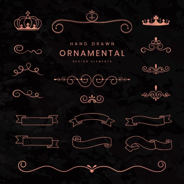 Free vector ornamental ribbons and dividers