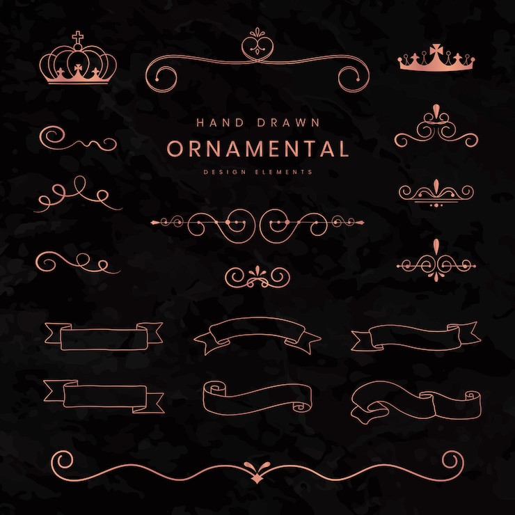 Free Vector ornamental ribbons and dividers